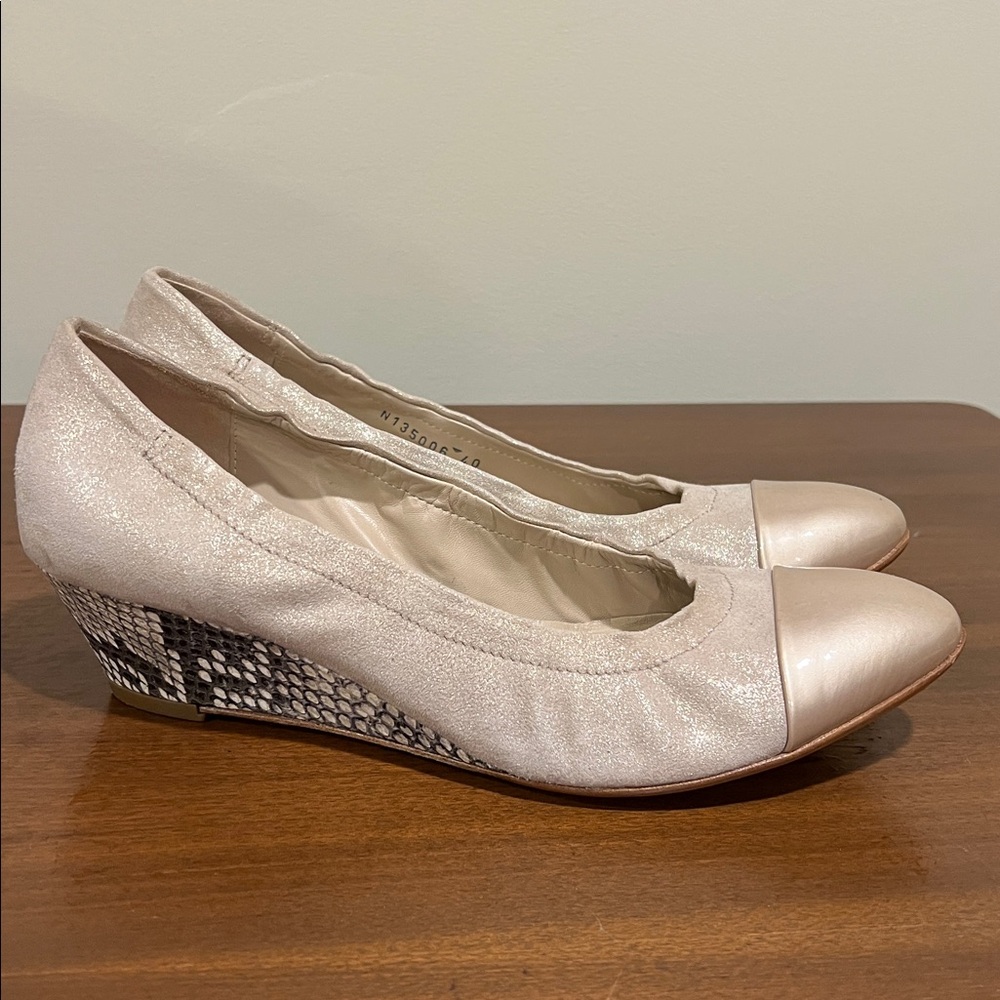 AGL Beige Ballet Flats - Picture 2 of 4